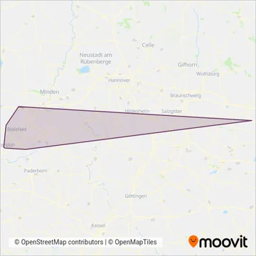 Схема покрытия компании GBN-moBiel-Stadtbahn (Автобус)
