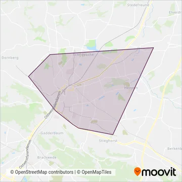 NWL (Tram) coverage area map
