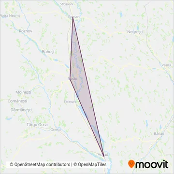 Regio Călători coverage area map