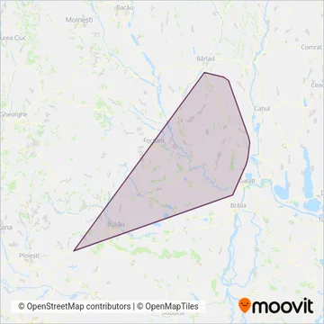 Transferoviar Calatori coverage area map