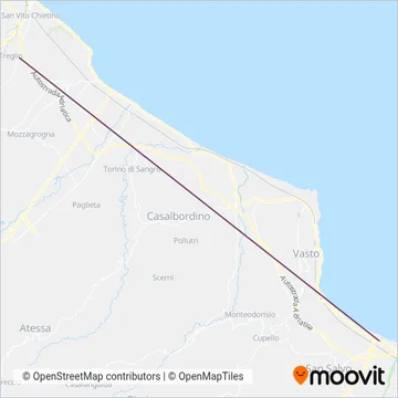 Area coperta dal servizio di Di Carlo Bus