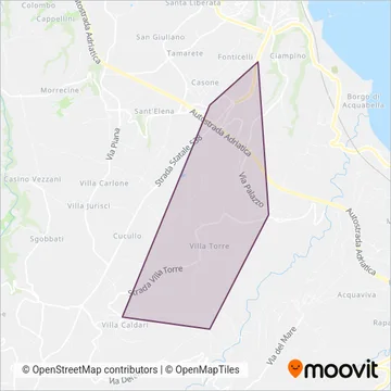 Civitarese coverage area map