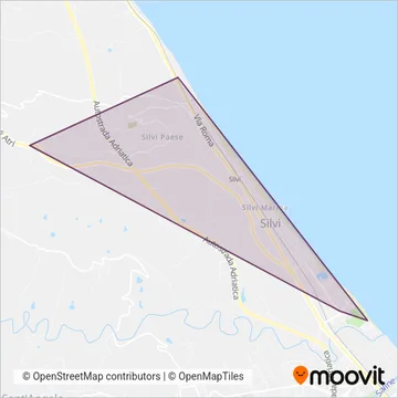 Autolinee Marcozzi coverage area map