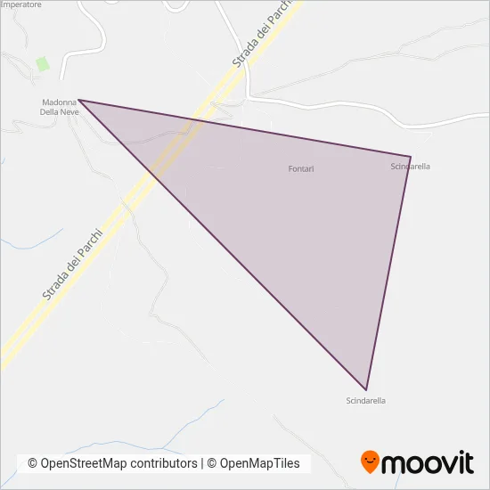 Area coperta dal servizio di Centro Turistico del Gran Sasso (Impianto di risalta)