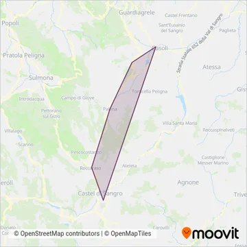 Area coperta dal servizio di Autoservizi Ferrara