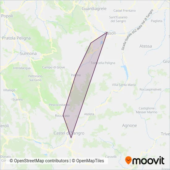 Area coperta dal servizio di Autoservizi Ferrara