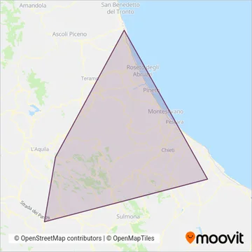 TUA (Rail) coverage area map