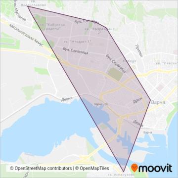 Градски транспорт / Public transport (Cable Car) coverage area map