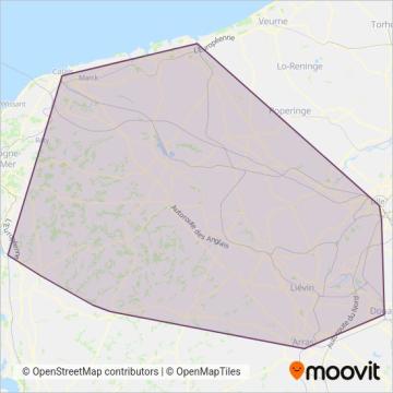SNCF VOYAGEURS coverage area map