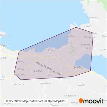 ΚΤΕΛ coverage area map