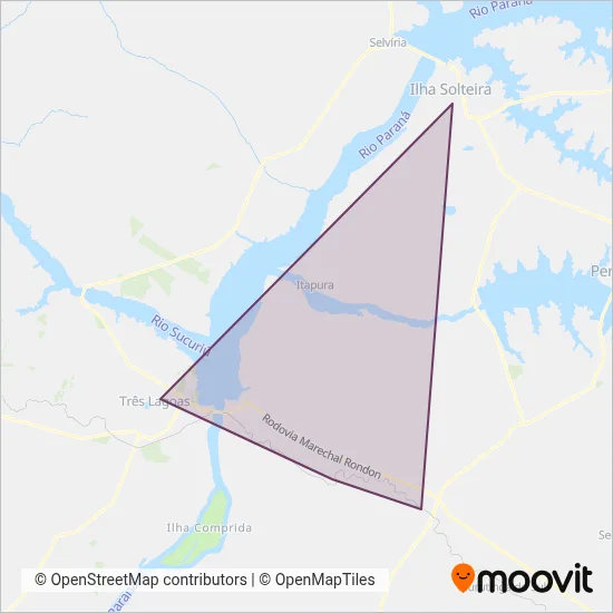 Reunidas Paulista coverage area map