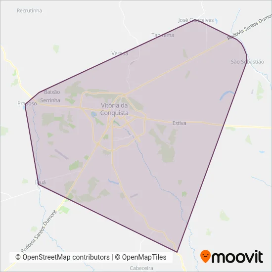 Rosa coverage area map