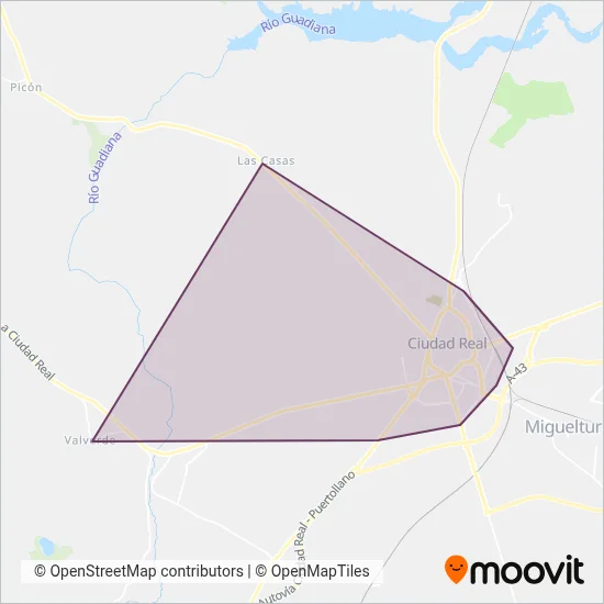Mapa del área de cobertura de Aisa