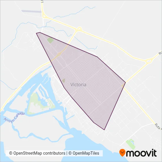 Transporte Urbano Municipal coverage area map