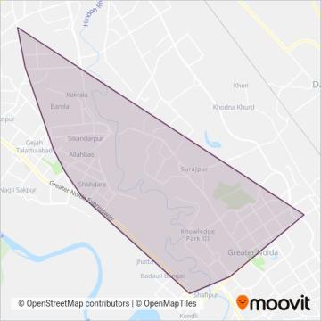 Noida Metro coverage area map