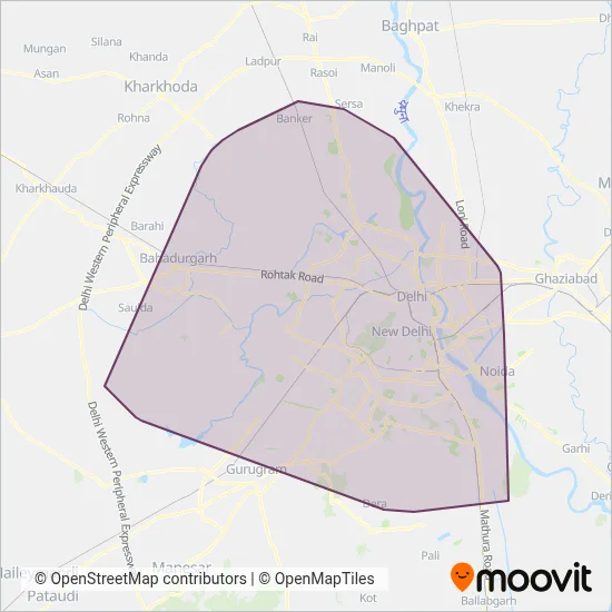 DIMTS coverage area map