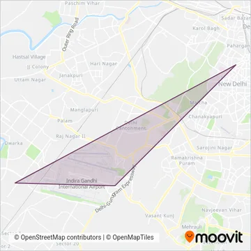 Delhi Metro Rail Corporation coverage area map