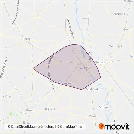 DTC AC Bus coverage area map