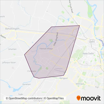 Airport AC bus lines coverage area map