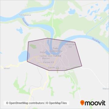 STP Tulcea (Bus) coverage area map