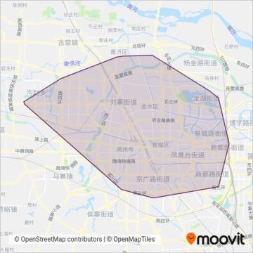 郑州快速公交线路的覆盖范围