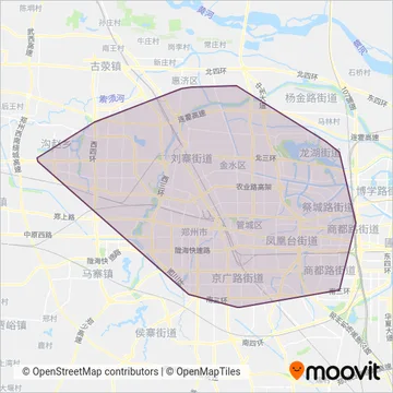 郑州快速公交线路的覆盖范围