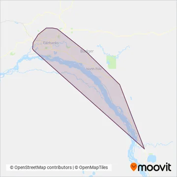 Fairbanks North Star Borough - MACS Transit coverage area map