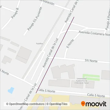 Sind. Trabajadores Ind. Los Delfines del Maule 11 coverage area map