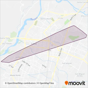 Sind. Trabajadores Ind. Tptes. El Amanecer N°16 coverage area map