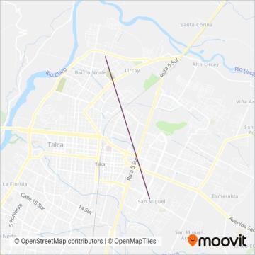 Agt Linea 6 Armonía coverage area map