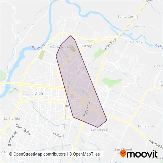 Sindicato de trabajadores independientes Los Pioneros N°4 coverage area map