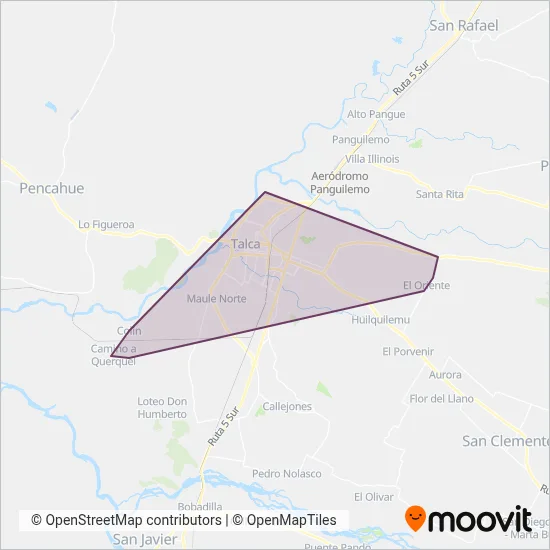 Taxutal s.a coverage area map
