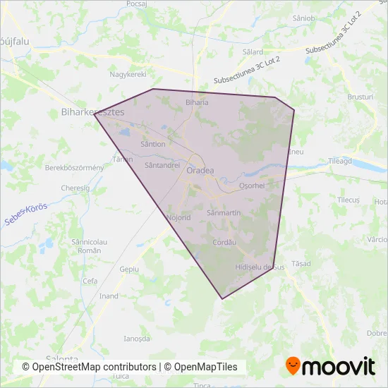OTL (Bus) coverage area map