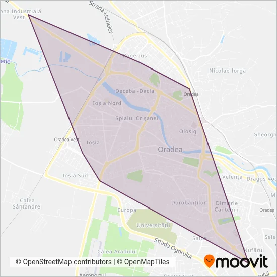 OTL (Tram) coverage area map