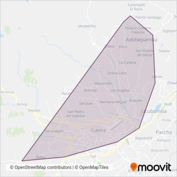 Mapa del área de cobertura de RICAURTESA S.A.