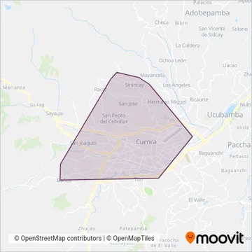 BAÑOSA S.A. coverage area map