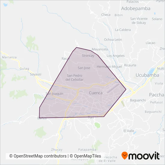 BAÑOSA S.A. coverage area map