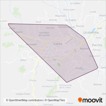 CUENCANA S.A. coverage area map