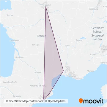 Mapa del área de cobertura de OCEdefault