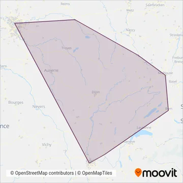 SNCF VOYAGEURS coverage area map