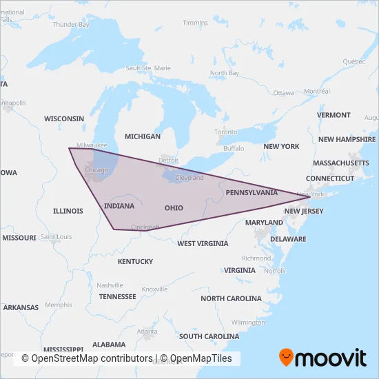 FlixBus-us coverage area map