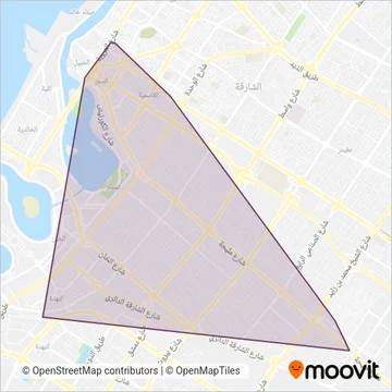 Sharjah Road Transport Agency coverage area map