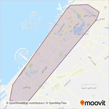 Road and Transport Authority (RTA) - Subway coverage area map