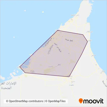 Road and Transport Authority (RTA) - Bus coverage area map