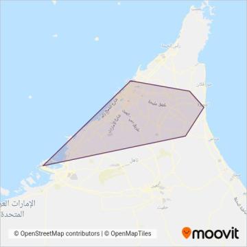 RTA coverage area map