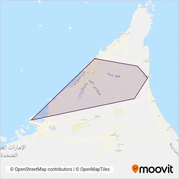 RTA (Bus) coverage area map
