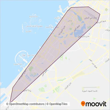 RTA (Subway) coverage area map