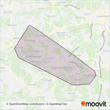 TICE coverage area map