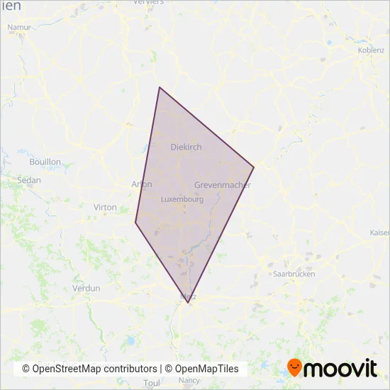 Chemins de Fer Luxembourgeois Verbundsgebiet