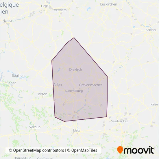 RGTR coverage area map